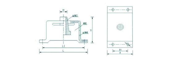 BE-60發(fā)電機(jī)橡膠減震器 BE60橡膠隔振器